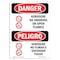 Signmission OSHA, Kerosene No Smoking Or Open Flames Bilingual, 10in X 7in Rigid Plastic, 7" W, 10" L, Spanish OS-DS-P-710-VS-1404 - alternate 1
